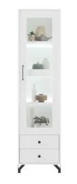witryna-waska-biala-50-cm-2-szuflady-loftowa-bg3