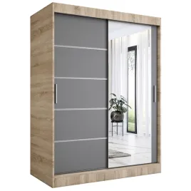 szafa-przesuwna-150cm-sonoma-antracyt-lustro-mkp