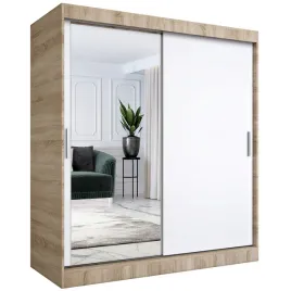 szafa-przesuwna-180-cm-sonoma-biala-lustro-mkp