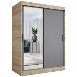 szafa-przesuwna-150cm-sonoma-antracyt-lustro-mkp