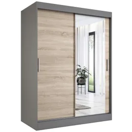szafa-przesuwna-150cm-antracyt-sonoma-lustro-mkp