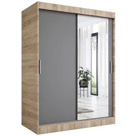 szafa-przesuwna-150cm-sonoma-antracyt-lustro-mkp