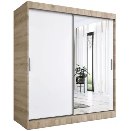 szafa-przesuwna-180-cm-sonoma-biala-lustro-mkp