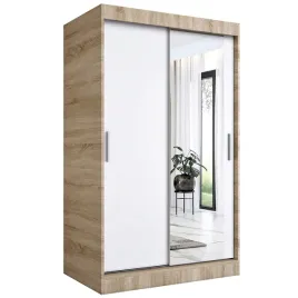 szafa-przesuwna-120-cm-sonoma-biala-lustro-mkp