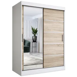 szafa-przesuwna-150-cm-biala-sonoma-lustro-mkp