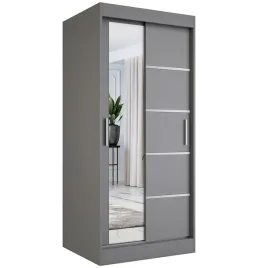 szafa-przesuwna-szara-z-lustrem-90-cm-antracyt-mkp
