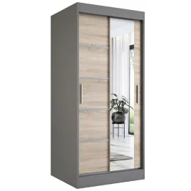szafa-przesuwna-90-cm-antracyt-sonoma-lustro-mkp
