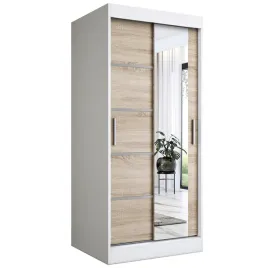 szafa-przesuwna-90-cm-biala-sonoma-lustro-mkp