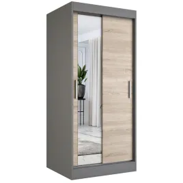 szafa-przesuwna-90-cm-antracyt-sonoma-lustro-mkp