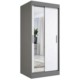 szafa-przesuwna-90-cm-antracyt-biala-lustro-mkp