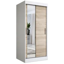szafa-przesuwna-90-cm-biala-sonoma-lustro-mkp