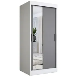 szafa-przesuwna-90-cm-biala-antracyt-lustro-mkp