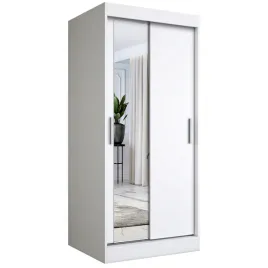 szafa-przesuwna-2-drzwi-90-cm-biala-lustro-mkp