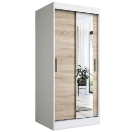 szafa-przesuwna-90-cm-biala-sonoma-lustro-mkp