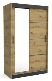 szafa-100-cm-artisan-czarne-listwy-lustro-mlw