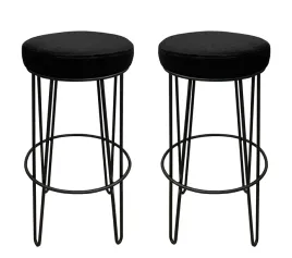 2x-hoker-niski-taboret-barowy-66cm-czarny-welur-4p
