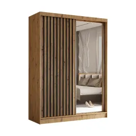 szafa-160-cm-z-lamelami-dab-artisan-czarne-lam160