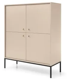 komoda-104-cm-bezowa-nowoczesna-metalowe-nogi-mon