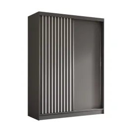 szafa-dwudrzwiowa-160-cm-szara-grafit-biale-lamele-lam160