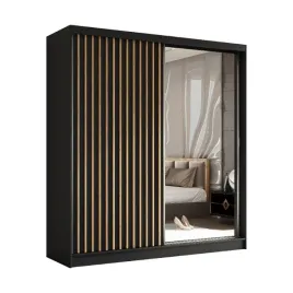 szafa-dwudrzwiowa-200-cm-czarna-lamele-dab-artisan-lam200