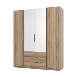 szafa-czterodrzwiowa-200-cm-3-szuflady-dab-evoke-lustra-kaja