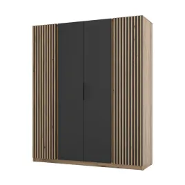 szafa-4-drzwi-200-cm-dab-evoke-czarny-lamele-kaja
