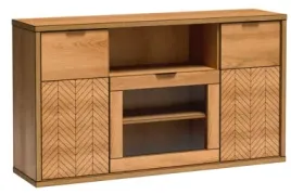 komoda-z-witryna-klasyczna-fukcjonalna-158-cm-dab-karmel-fo4