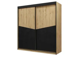 szafa-dwudrzwiowa-przesuwna-200-cm-dab-odwieczny-czarny-as1