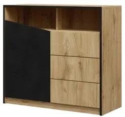 komoda-nowoczesna-3-szuflady-100-cm-dab-odwieczny-czarny-as4