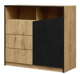 komoda-nowoczesna-3-szuflady-100-cm-dab-odwieczny-czarny-as5