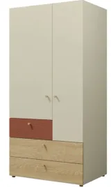 szafa-dwudrzwiowa-3-szuflady-90-cm-szarobezowa-dab-koral-yu2