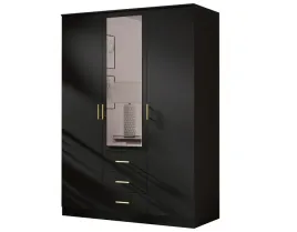 szafa-trzydrzwiowa-150-cm-nowoczesna-czarna-mx150