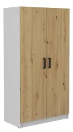 szafa-biurowa-z-wieszakiem-80-cm-jasny-szary-dab-artisan-malta