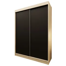 szafa-150cm-dwudrzwiowa-sonoma-czarna-mrp150
