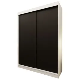 szafa-150cm-dwudrzwiowa-biala-czarna-mrp150