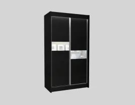 szafa-120cm-dwudrzwiowa-czarna-z-szuflada-l120