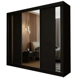 szafa-240-cm-lustro-czarna-z-szufladami-g240