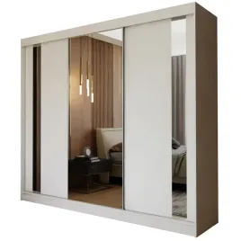 szafa-240-cm-lustro-biala-z-szufladami-g240