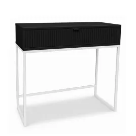 toaletka-konsola-92-cm-ryflowana-czarna-biale-nogi-czarny-uchwyt-bella