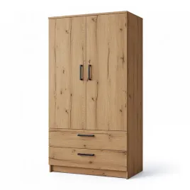szafa-uchylna-z-szufladami-90-cm-dab-artisan-2-drzwi-z-wyposazeniem-trend90