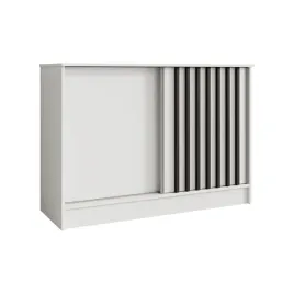 komoda-przesuwna-121-cm-biala-czarne-lamele-lam