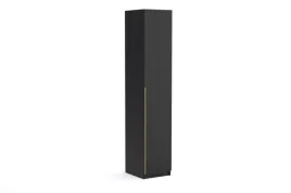 waska-szafa-slupek-45-cm-czarna-zloty-uchwyt-z-polkami-drazkiem-bristol