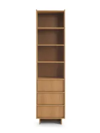 regal-50-cm-z-polkami-i-szufladami-elegancki-wysoki-dab-karmel-yasumi