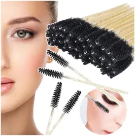 szczoteczki-do-brwi-rzes-50szt-czarne-zlote-brokatowe-jednorazone-spiralki