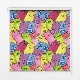 wolnowiszaca-roleta-scienna-kolorowe-koty-70x180cm
