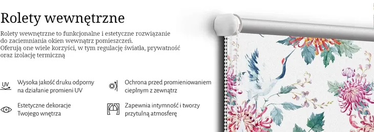 roleta-scienna-lub-okienna-czapla-i-kwiatek-80x180-stan-opakowania-oryginalne