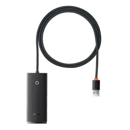hub-4w1-baseus-lite-series-usb-do-4x-usb-3-0-1m-czarny