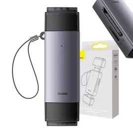 czytnik-kart-pamieci-baseus-lite-series-sd-tf-usb-usb-c-szary