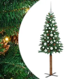 szczupla-choinka-zielony-150-cm-pvc-i-lite-drewno-sosnowe