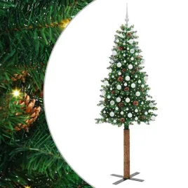 szczupla-choinka-zielony-210-cm-pvc-i-lite-drewno-sosnowe